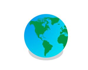 Fototapeta premium earth isometric creative illustration vector of graphic , earth isometric illustration vector , earth vector isometric illustration