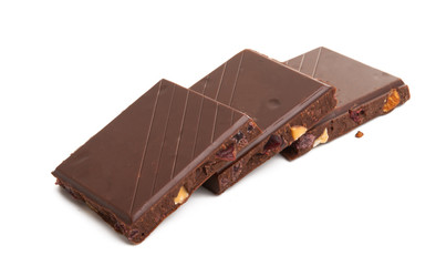 chocolate bar isolated