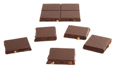 chocolate bar isolated