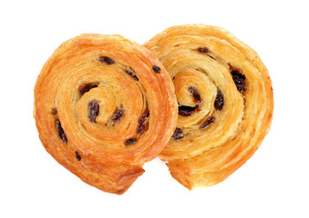 danish pastry isolated on white