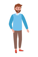 Isolated man design vector illustration