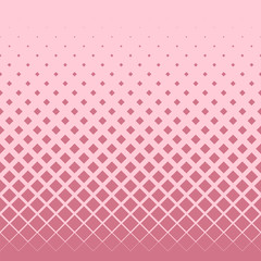 Background of red diamonds of different sizes on a pink field. Vector abstract illustration for design of stylish and business products. Flat design. Geometric gradient pattern. Mosaic of squares