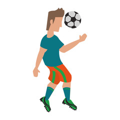 Fototapeta na wymiar Soccer player sport game cartoon