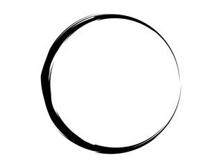 Grunge circle made for marking.Black oval shape made for your design.Grunge thin circle.