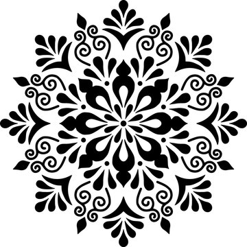 Mandala Pattern Stencil Doodles Sketch