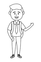 Boy kid of school design vector illustrator