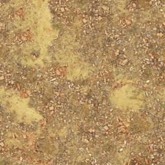 Sand yellow with bumps and pebbles.Texture or background.