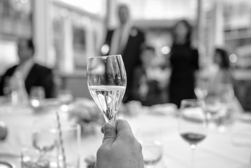 MAKING A TOAST