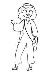 Isolated woman design vector illustrator