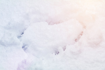 Natural snow texture white background