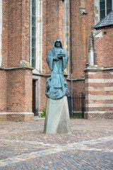 Fototapeta na wymiar The Saint Walburgis church with statue