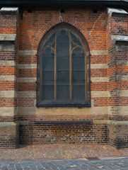 Antique window of Walburg Church Zutphen