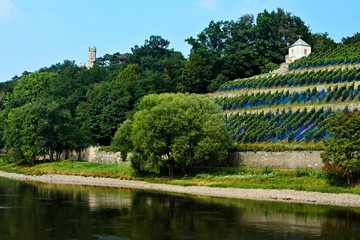 Obraz premium Germany-view of the castle Eckberg in Dresden