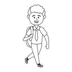 Boy kid of school design vector illustrator