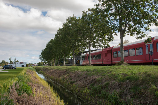 Train. Appingedam Groningen Netherlands