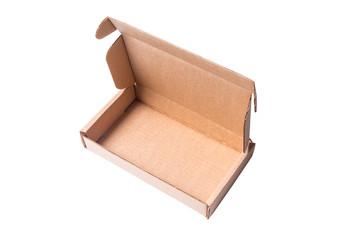 Brown cardboard carton box, case
