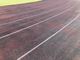 Worn Athletic track