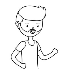 Man cartoon design vector illustrator