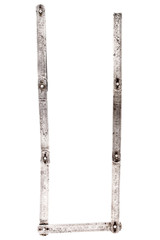 Old iron meter ruler letter U