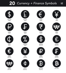 20 Currency and Financial Icons