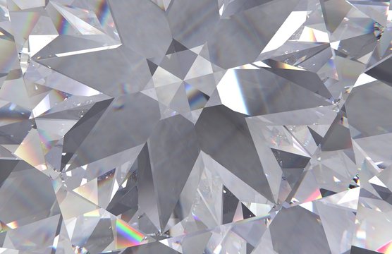 Seamless diamond pattern -  illustration of crystallic background