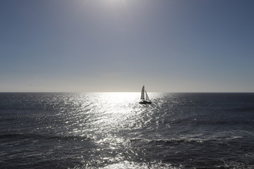 Fototapeta premium Segelboot vor Gran Canaria