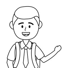 Boy kid of school design vector illustrator