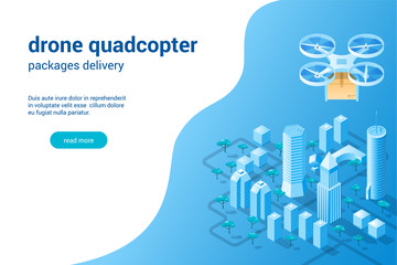 Quadcopter with the package concept02