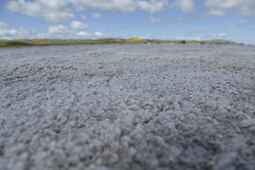 Crystalline lake bed