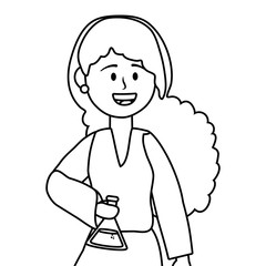 Woman teacher of school design vector illustrator