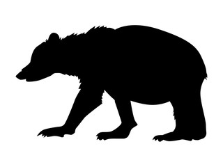 Obraz na płótnie Canvas silhouette of bear