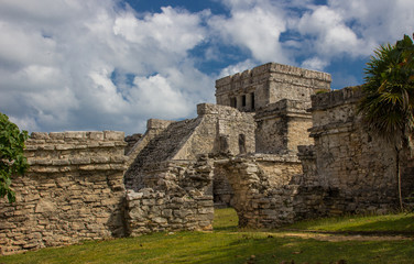 Fototapeta na wymiar The Mayan Ruins at Tulum, Mexico