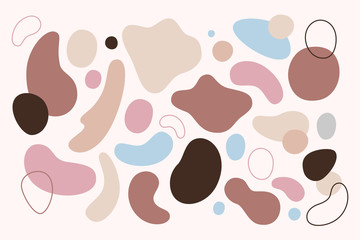 Vector set of abstract shapes and design templates for backgrounds - cover templates