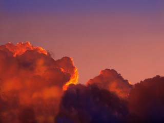 sunset sky clouds