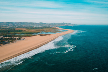 Fototapeta premium aerial view of mexico beach