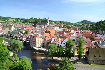 Fototapeta na wymiar View of Cesky Krumlov in the Czech Republic