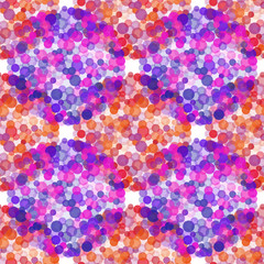 Abstract seamless colorful dots vector background. Vintage pattern