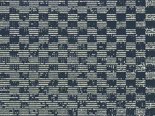 Abstract grunge vector background. Monochrome composition of irregular geometric graphic elements.