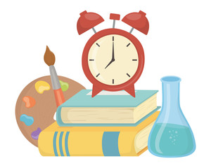 Books and school supplies design