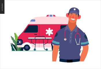 Medical insurance template - ambulance transport and emergency evacuation © grivina