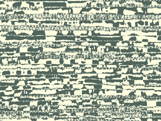 Abstract grunge vector background. Monochrome composition of irregular geometric graphic elements.