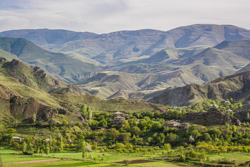 Fototapeta na wymiar Armenian village Agarakadzor in mountains, Armenia, Asia