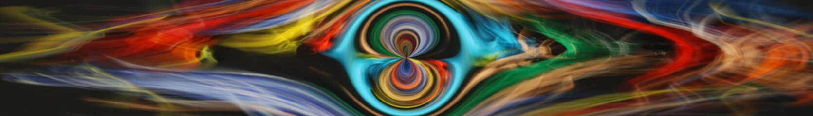 Digital Art, panoramic abstract three-dimensional objects with soft lighting, Germany