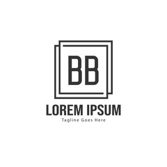 BB Letter Logo Design. Creative Modern BB Letters Icon Illustration