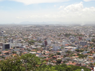 Vista aérea cidade brasileira Vila Velha/ES