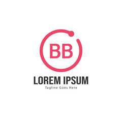 BB Letter Logo Design. Creative Modern BB Letters Icon Illustration