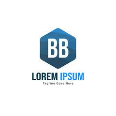 BB Letter Logo Design. Creative Modern BB Letters Icon Illustration