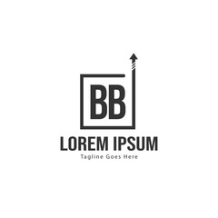 BB Letter Logo Design. Creative Modern BB Letters Icon Illustration