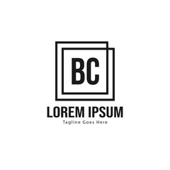 BC Letter Logo Design. Creative Modern BC Letters Icon Illustration