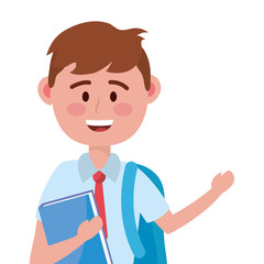 Boy kid of school design